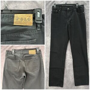Polo Ralph Lauren‎ Jeans Womens 20 (30x32) Black VTG 1967 Straight Leg